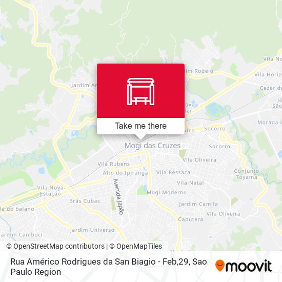 Mapa Rua Américo Rodrigues da San Biagio - Feb,29