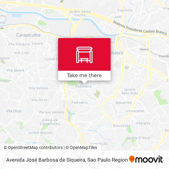 Avenida José Barbosa de Siqueira map