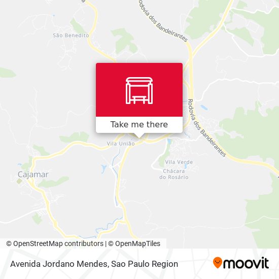 Mapa Avenida Jordano Mendes