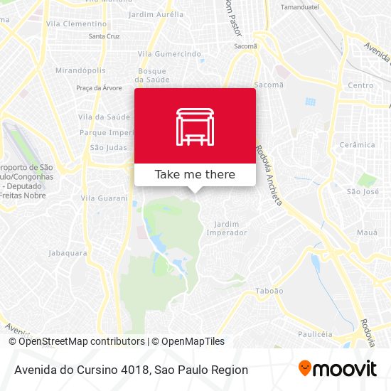 Avenida do Cursino 4018 map