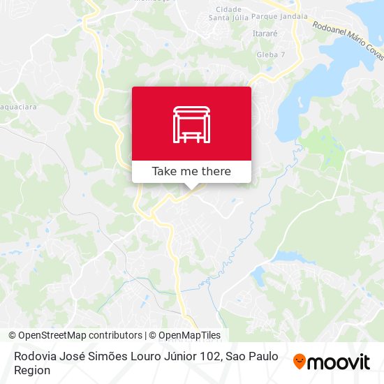 Rodovia José Simões Louro Júnior 102 map