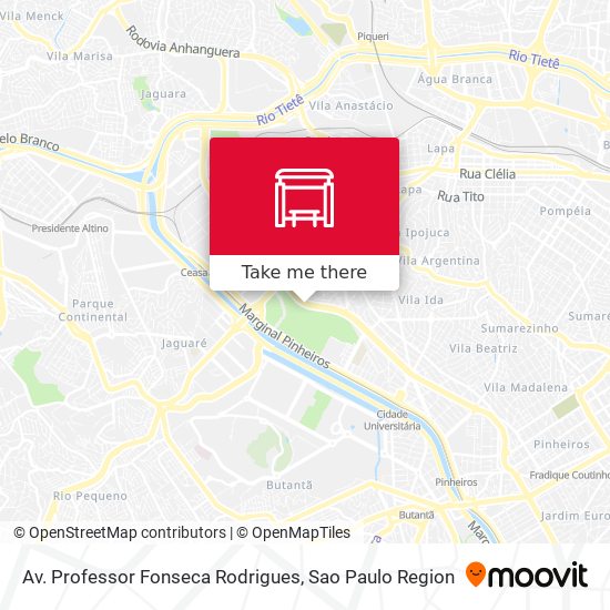 Av. Professor Fonseca Rodrigues map