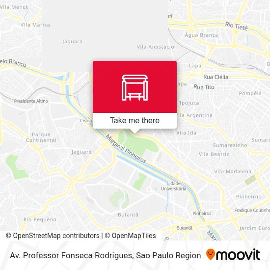 Av. Professor Fonseca Rodrigues map