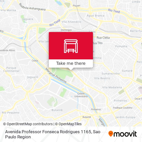 Avenida Professor Fonseca Rodrigues 1165 map