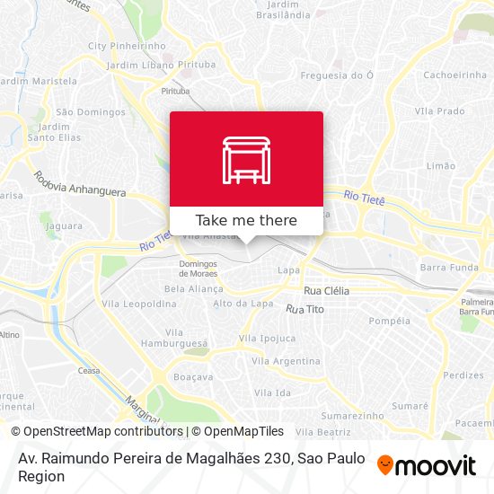 Mapa Av. Raimundo Pereira de Magalhães 230