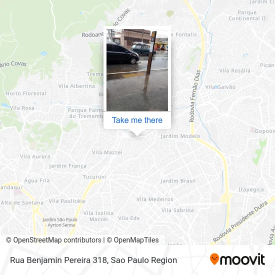 Rua Benjamin Pereira 318 map