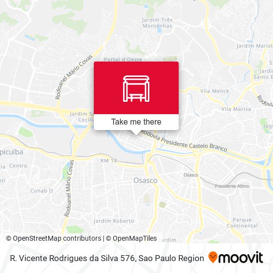 R. Vicente Rodrigues da Silva 576 map