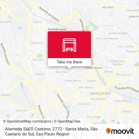 Alameda Sã£O Caetano, 2772 - Santa Maria, São Caetano do Sul map