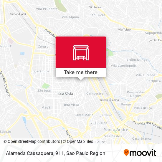 Mapa Alameda Cassaquera, 911