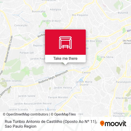 Rua Turibio Antonio de Castlilho (Oposto Ao Nº 11) map