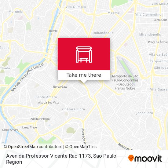 Avenida Professor Vicente Rao 1173 map