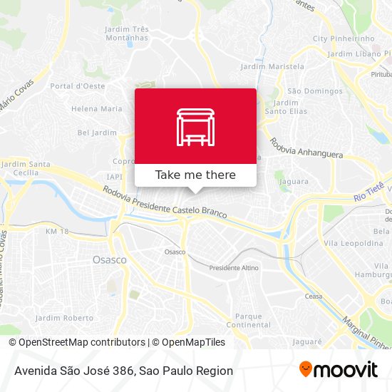 Avenida São José 386 map