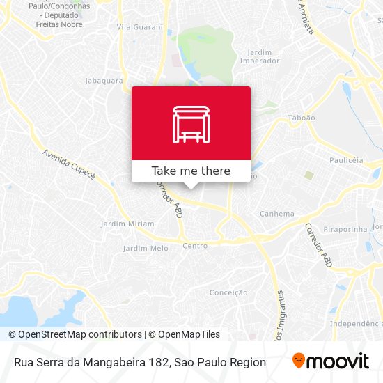 Rua Serra da Mangabeira 182 map