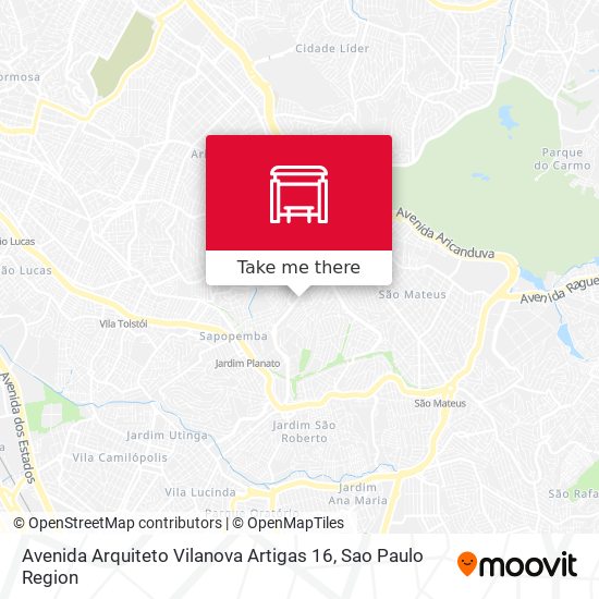 Avenida Arquiteto Vilanova Artigas 16 map
