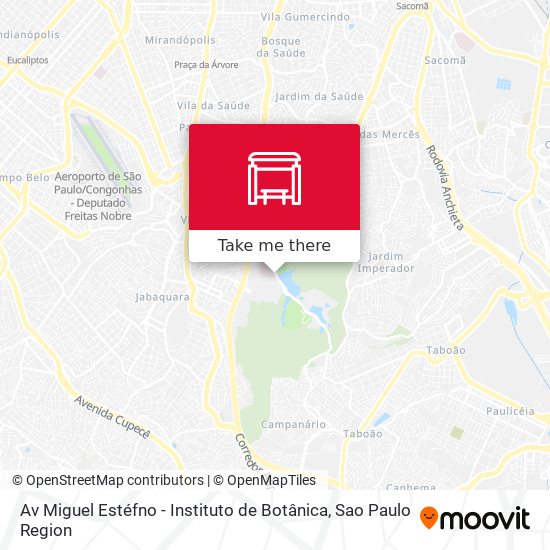 Av Miguel Estéfno - Instituto de Botânica map