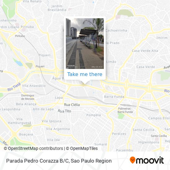 Parada Pedro Corazza B/C map