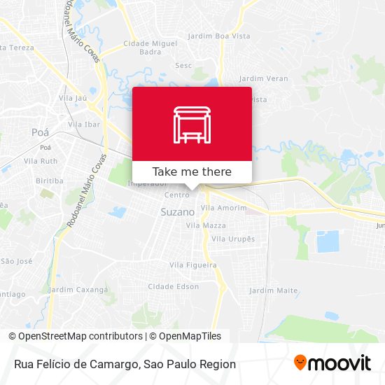Mapa Rua Felício de Camargo