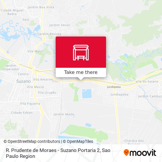 R. Prudente de Moraes - Suzano Portaria 2 map