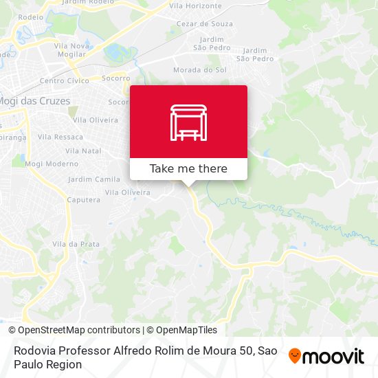 Rodovia Professor Alfredo Rolim de Moura 50 map