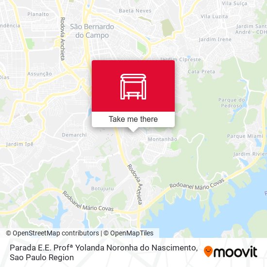 Parada E.E. Profª Yolanda Noronha do Nascimento map