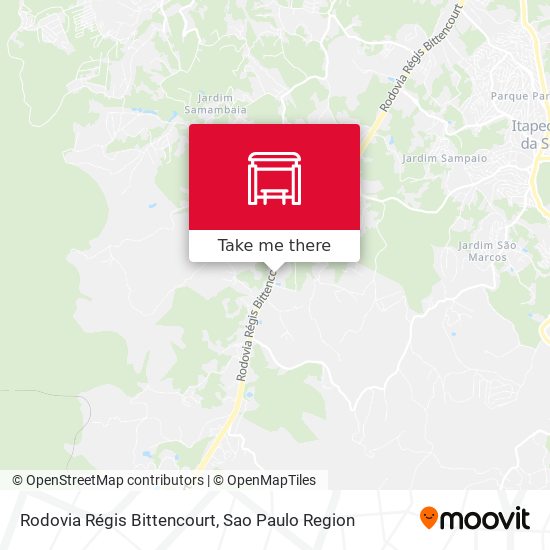 Rodovia Régis Bittencourt map