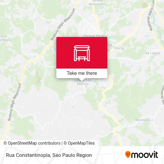 Rua Constantinopla map