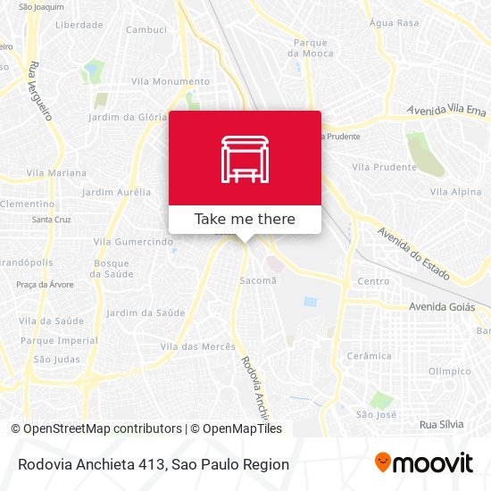 Rodovia Anchieta 413 map