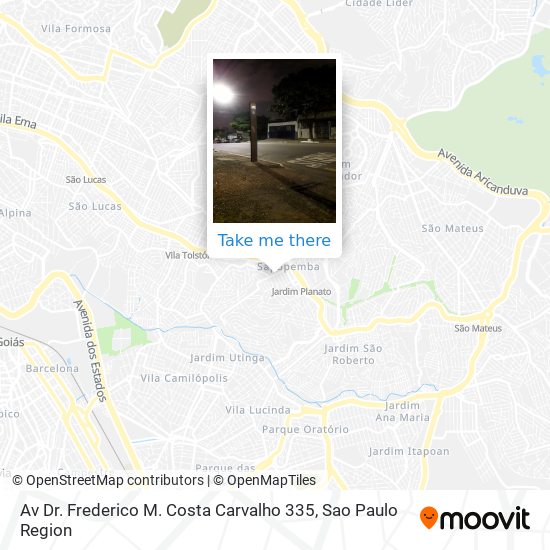 Av Dr. Frederico M. Costa Carvalho 335 map