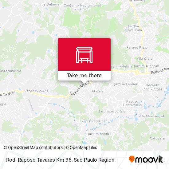 Rod. Raposo Tavares Km 36 map