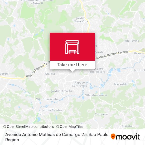 Avenida Antônio Mathias de Camargo 25 map