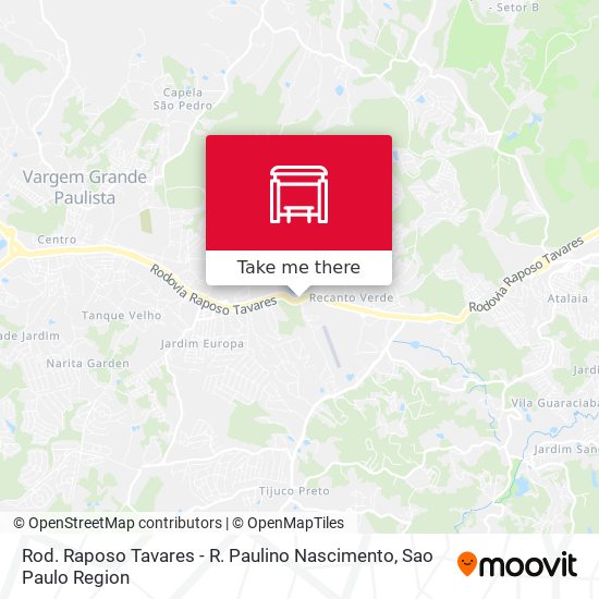 Rod. Raposo Tavares - R. Paulino Nascimento map
