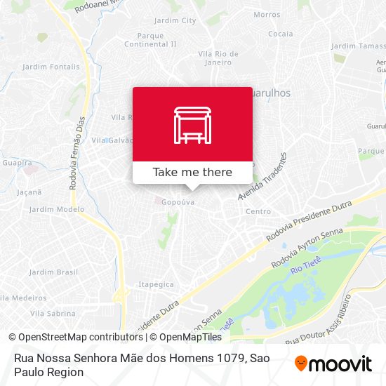 Rua Nossa Senhora Mãe dos Homens 1079 map