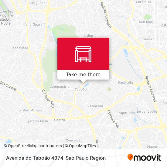 Avenida do Taboão 4374 map