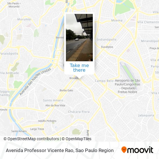 Avenida Professor Vicente Rao map
