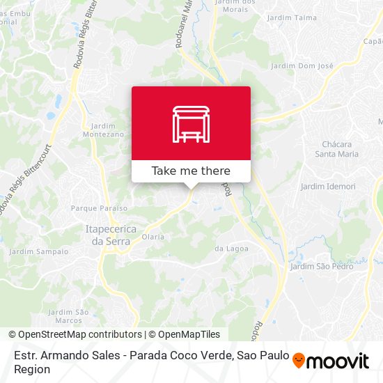 Estr. Armando Sales - Parada Coco Verde map