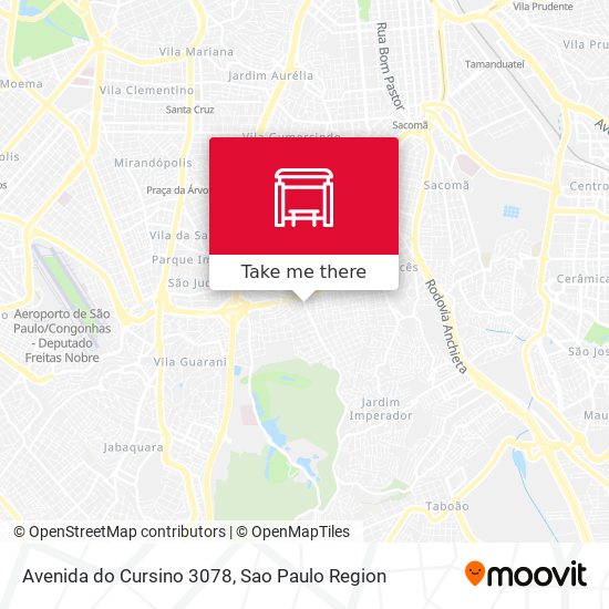 Avenida do Cursino 3078 map