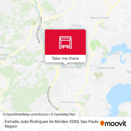 Estrada João Rodrigues de Morães 5080 map