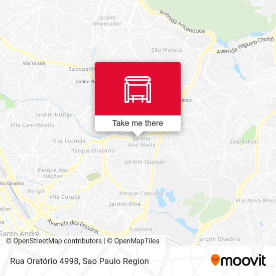 Rua Oratório 4998 map
