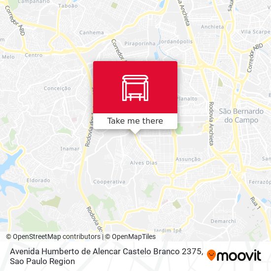 Mapa Avenida Humberto de Alencar Castelo Branco 2375