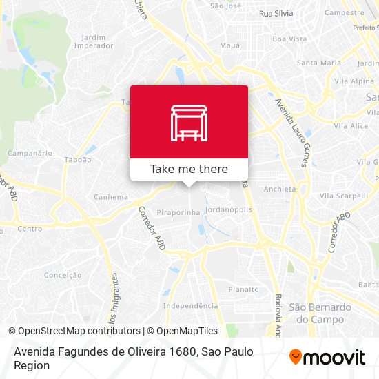 Avenida Fagundes de Oliveira 1680 map