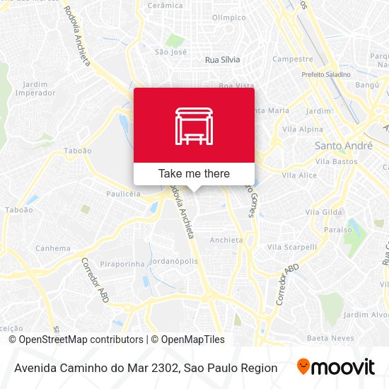 Avenida Caminho do Mar 2302 map