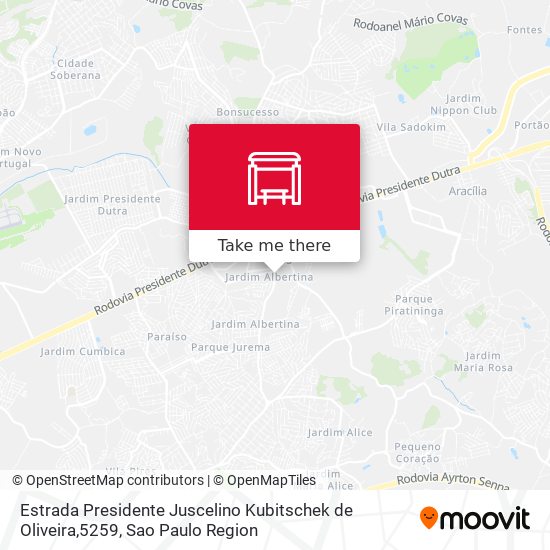 Estrada Presidente Juscelino Kubitschek de Oliveira,5259 map