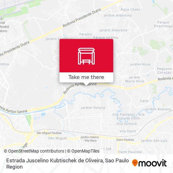 Estrada Juscelino Kubtischek de Oliveira map