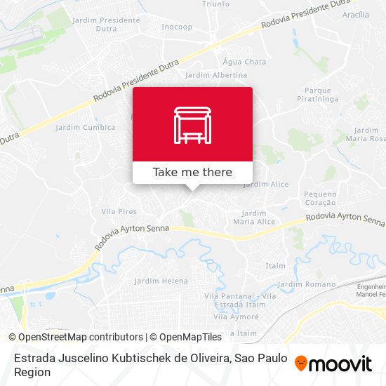Estrada Juscelino Kubtischek de Oliveira map