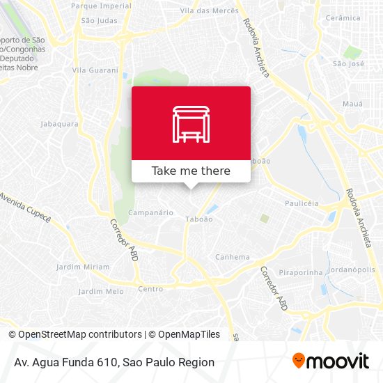 Mapa Av. Agua Funda 610