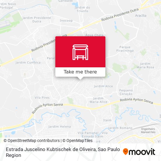Estrada Juscelino Kubtischek de Oliveira map