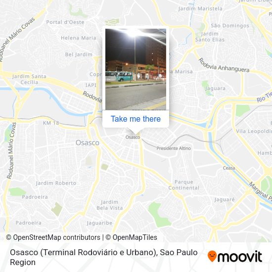 Osasco (Terminal Rodoviário e Urbano) map