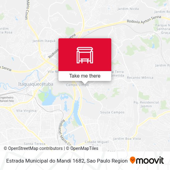 Estrada Municipal do Mandi 1682 map