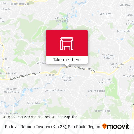Rodovia Raposo Tavares (Km 28) map