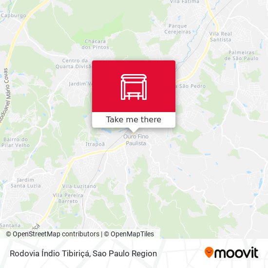 Rodovia Índio Tibiriçá map